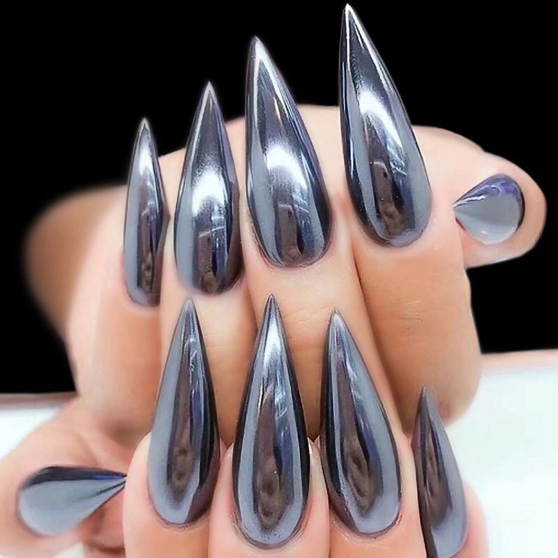 BLACK Nail Mirror Powder NEW ARRIVAL Real A+ Grade Chrome Effect Pigment (y10)