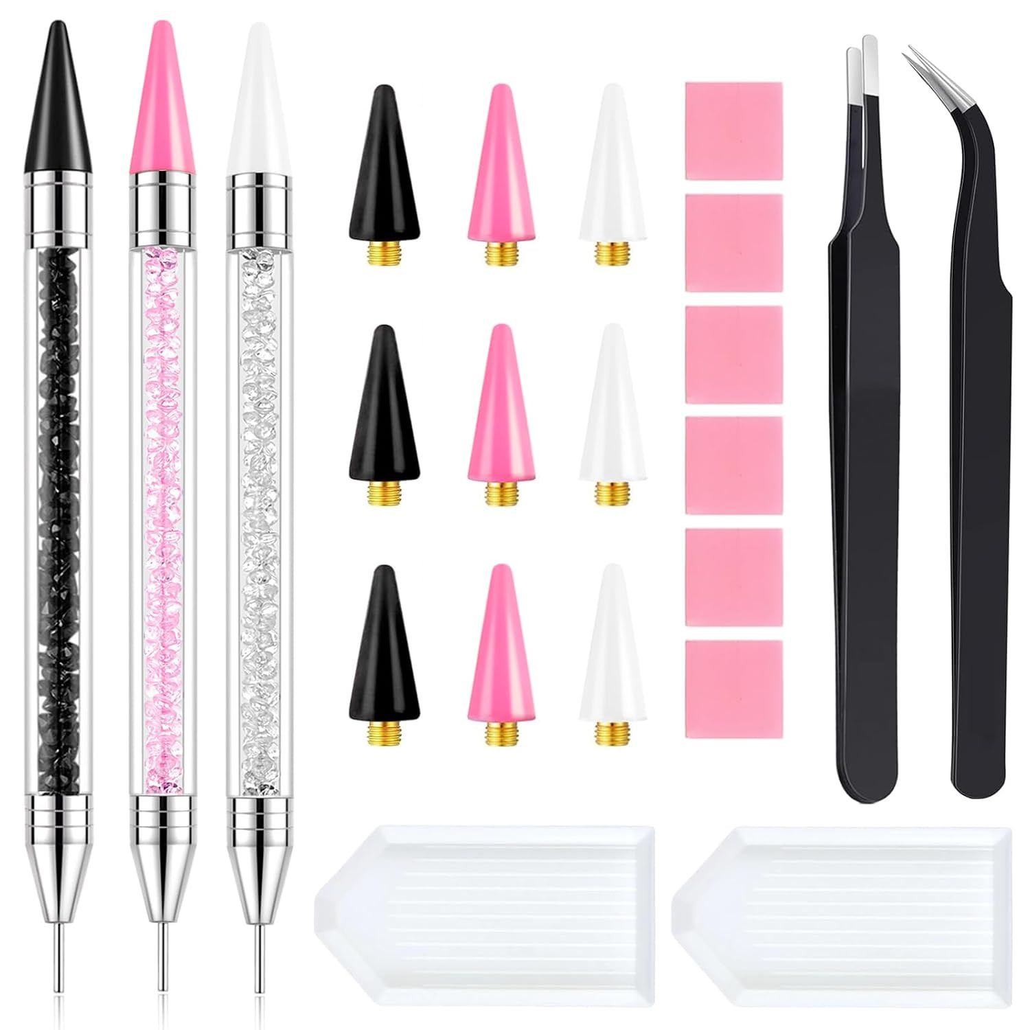 22Pcs Rhinestone Picker Tool Kit – Bedazzling Tools & Diamond Art Tools | 3 Beda
