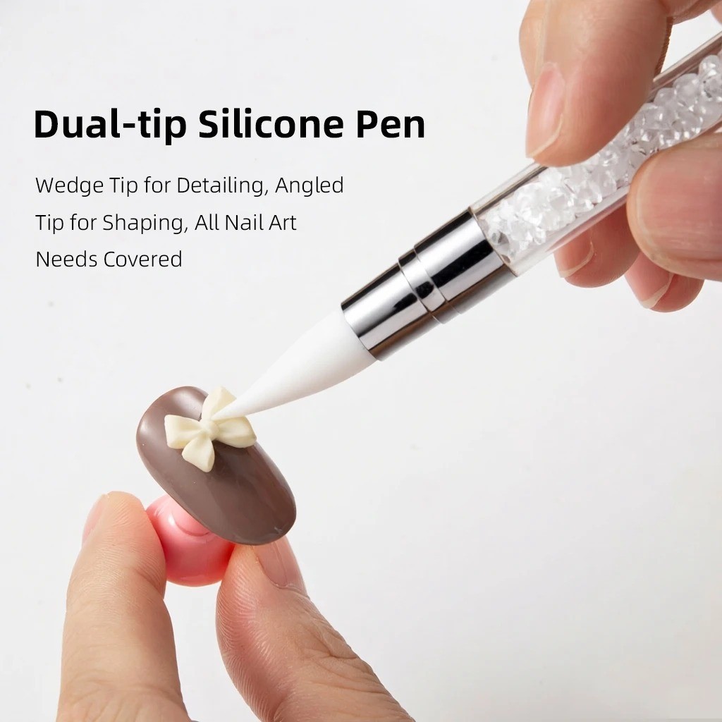 Silicone Nail Art Pen – Double Ended Sculpting Tool for Gel Manicure