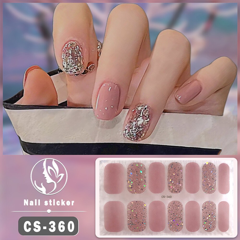 Nail Art Stickers Self-Adhesive DIY Stylish Nail Wraps Full Cover Stickers