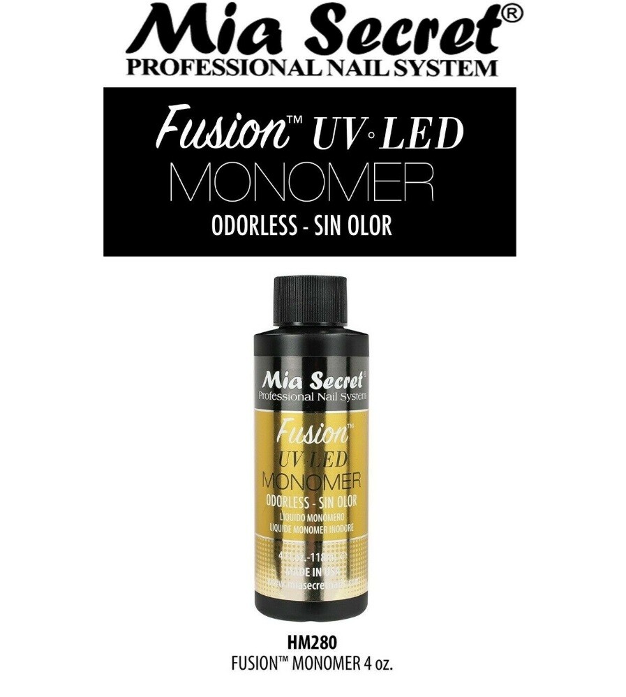 Mia Secret Fusion UV-LED Monomer – Odorless Sin Olor – HM275 (4oz / 118ml)