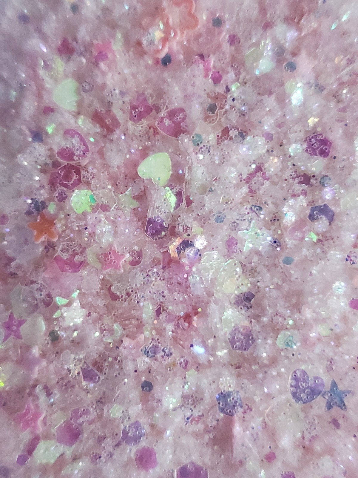 Strawberries & Cream | Iridescent Pink Glitter Mix|Nail Art|Acrylics & Gels