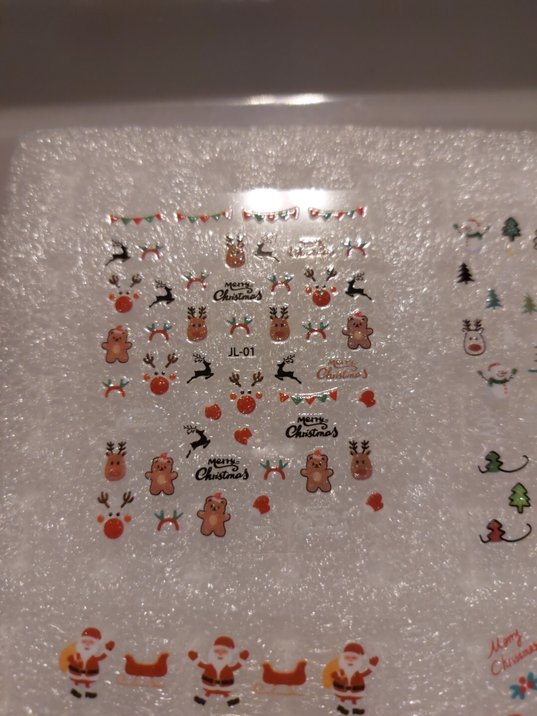 4 X Small Sheets Of Christmas Nail Art Stickers (Dn130) New