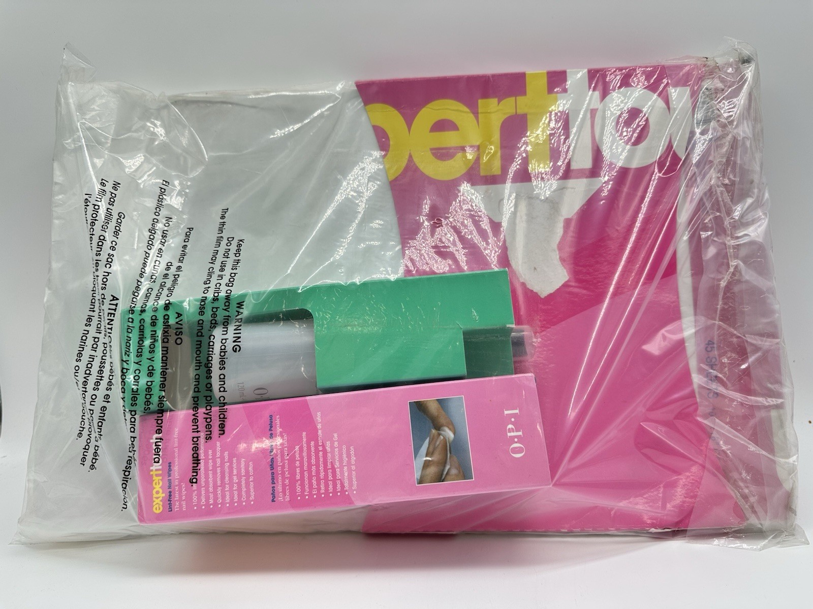 Lot of 3 – OPI Expert Touch Lint Free Table Towels & Nail Wipes + Nail Cleanser