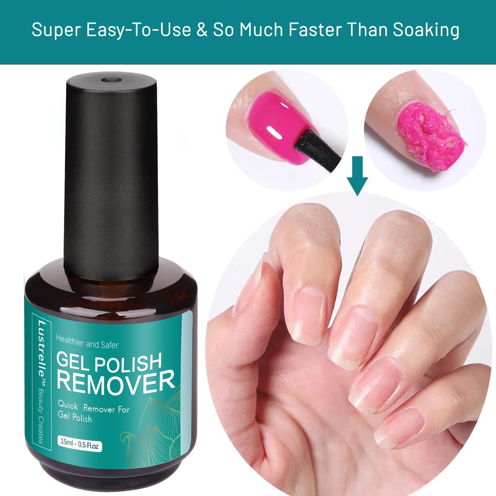 Lustrelle Gel Nail Polish 0.5 Fl Oz (Pack of 1), 1)