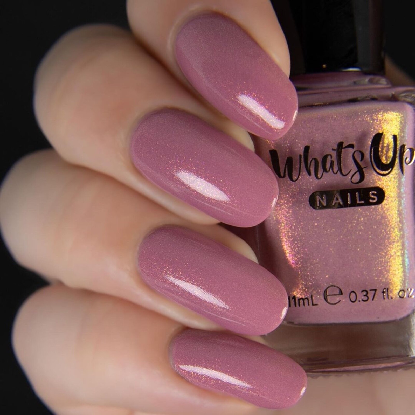 Whats Up Nails – Mauver and Shaker Regular Polish (Mauve with Shimmer)