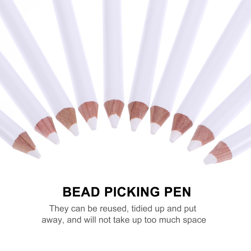 30pcs Nail Art Pencil Pen Dotting Pick Up Rhinestones Crystal Bead Picking Pen