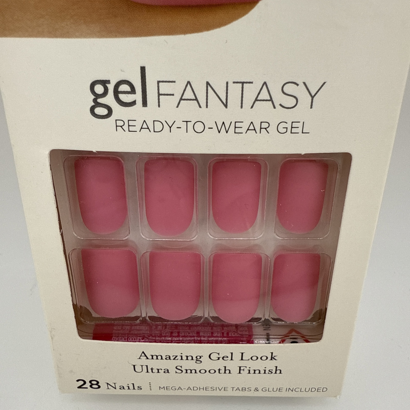 Kiss Gel Fantasy Square Nails Short Length Glue Included Ultra Smooth Finish