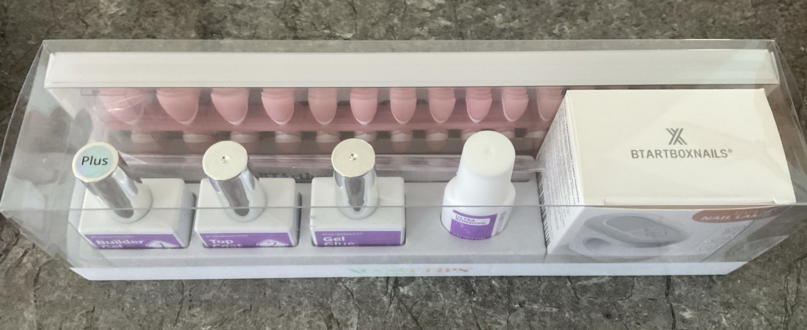 NIB BTARTBOX Short Almond X Coat Tips Press On Soft Gel Nails Kit 166 Pieces