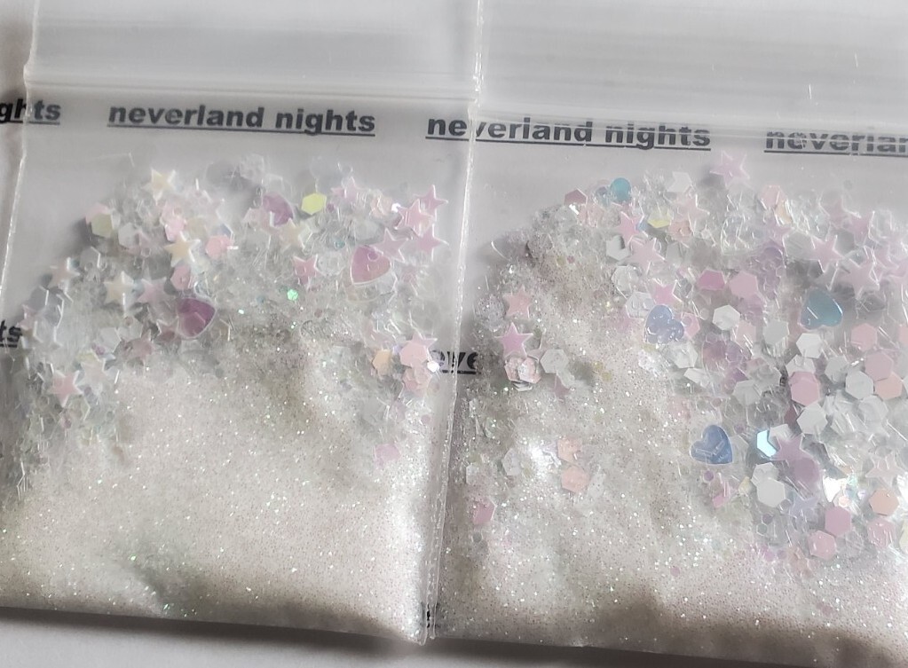 White Winter Iridescent Wedding “Snow” Nail Glitter Sparkle 1tsp