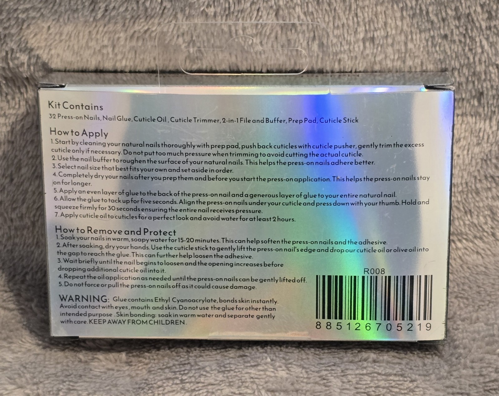 NAIL REFORMATION Salon Quality Press On Nail Set Of 30-ROUND