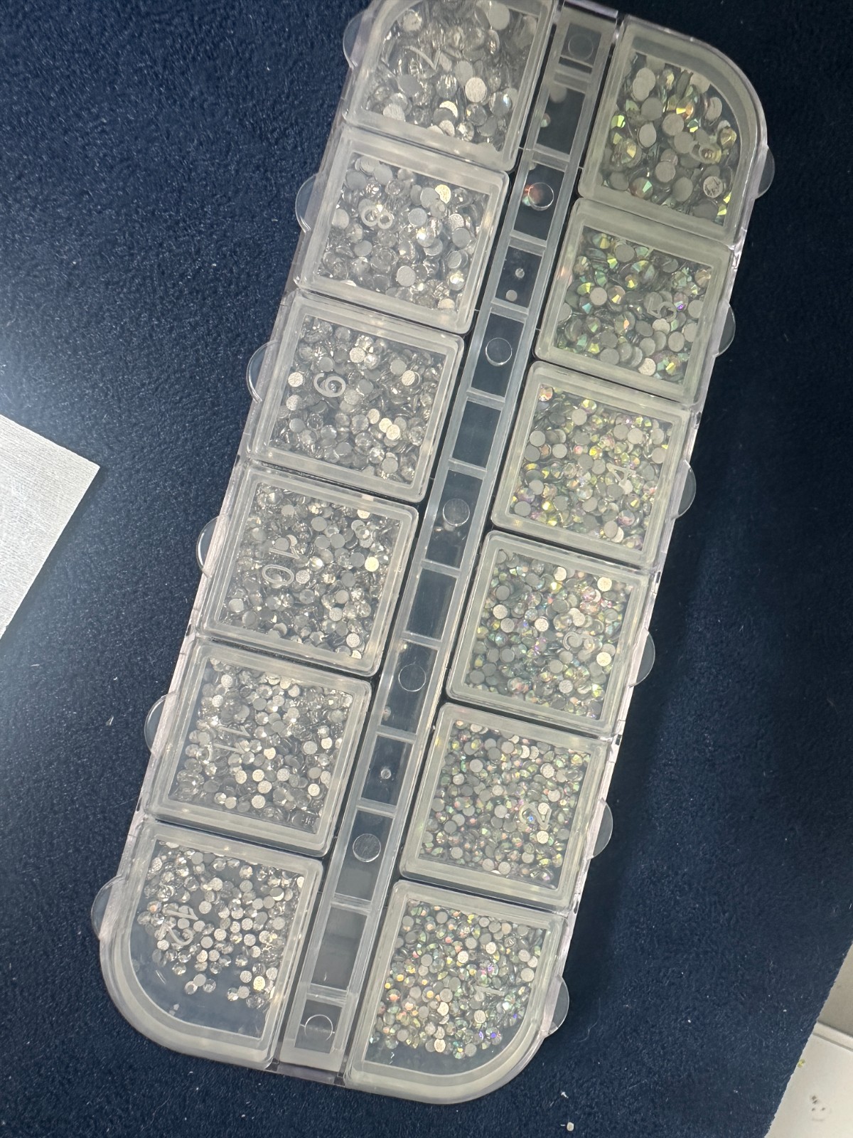 2000pcs RHINESTONES GEMS CRYSTALS NAIL ART DECOR 💖 CRAFT