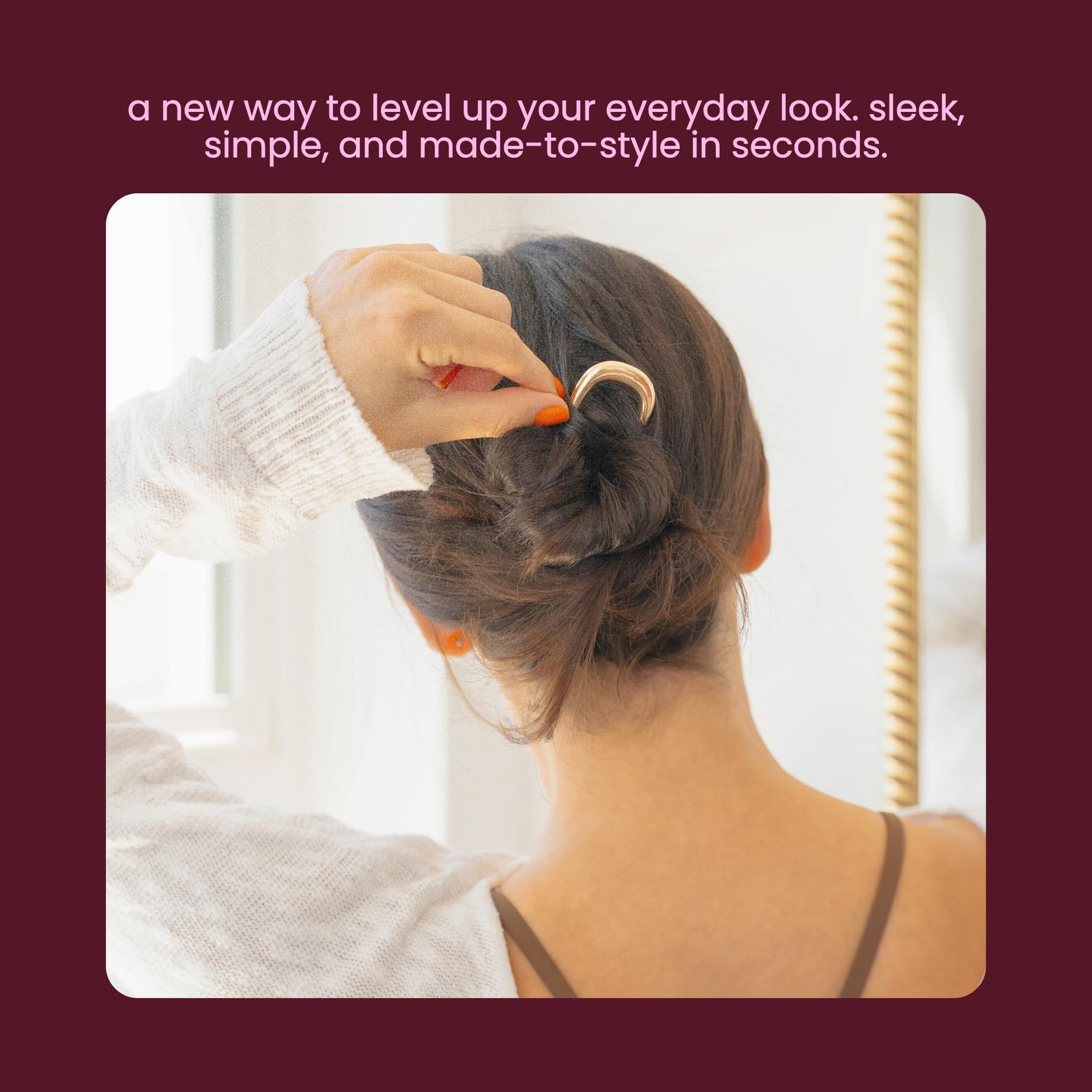 Cobana French Hair Pin – 5” Gold Metal for 1 Count (Pack of 1),