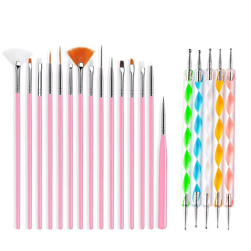 Nail Art Brush Pen Set Painting Drawing Liner Acrylic Gel Manicure