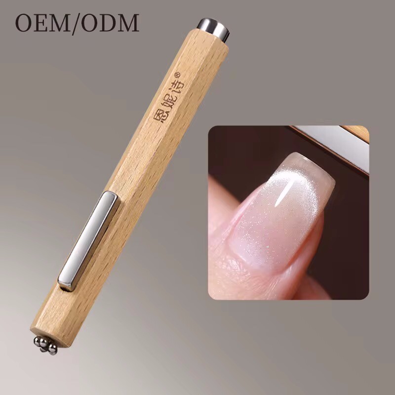 3-in-1 Nail Strong Magnet Cat Eye Magnet Flower Magnet Nail Art Magnet – Wooden