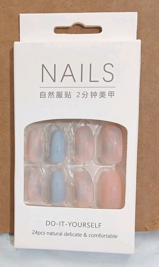 Lot Of 3 Packs – False Nails Beautiful Nail Do it Yourself 24 Pcs Each