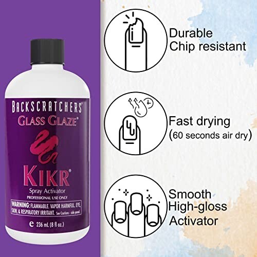 Backscratchers Extreme Glass Glaze Kikr Spray Activator 8 Fluid Ounce