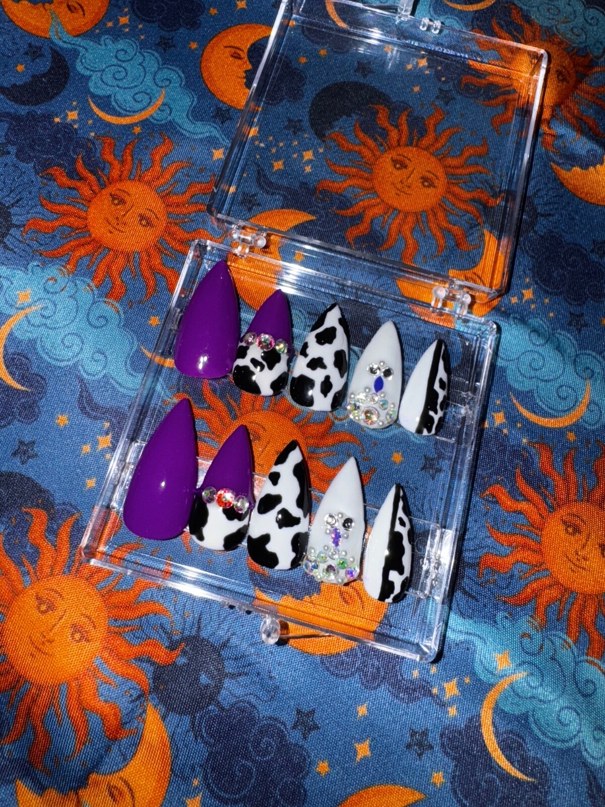 Cow Print Press On Nails