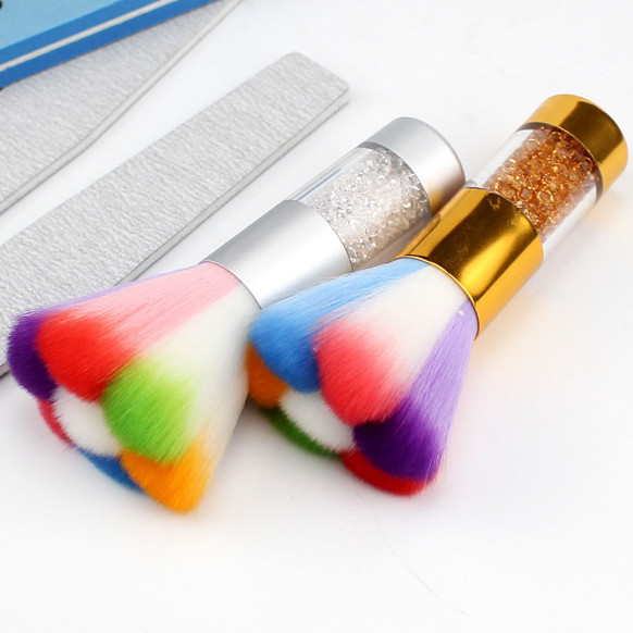 Nail Arts Dust Cleaner Brush Neck Duster Brush Nail Cleaning Brush Tool OH US