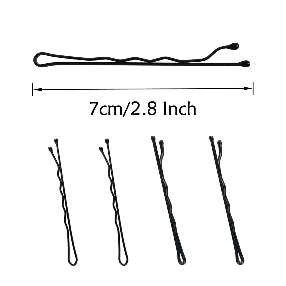 220pcs 2.76 Inch Large Bobby Pins Black for Women, Long Hair Black（2.76inch）