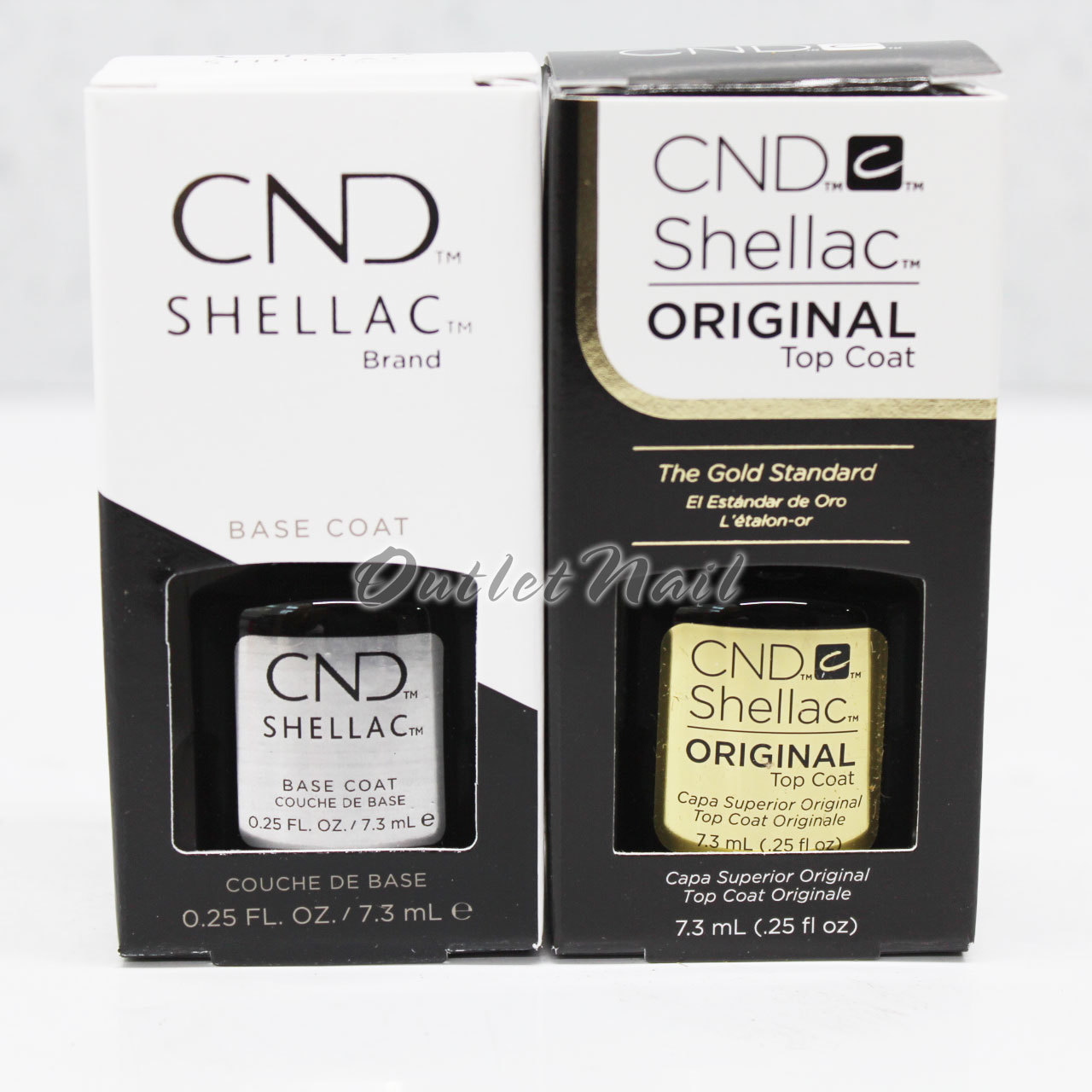 CND SHELLAC UV Gel Set Of 2 BASE COAT 0.25oz 7.3ml – TOP COAT + EXPRESS5 TOP