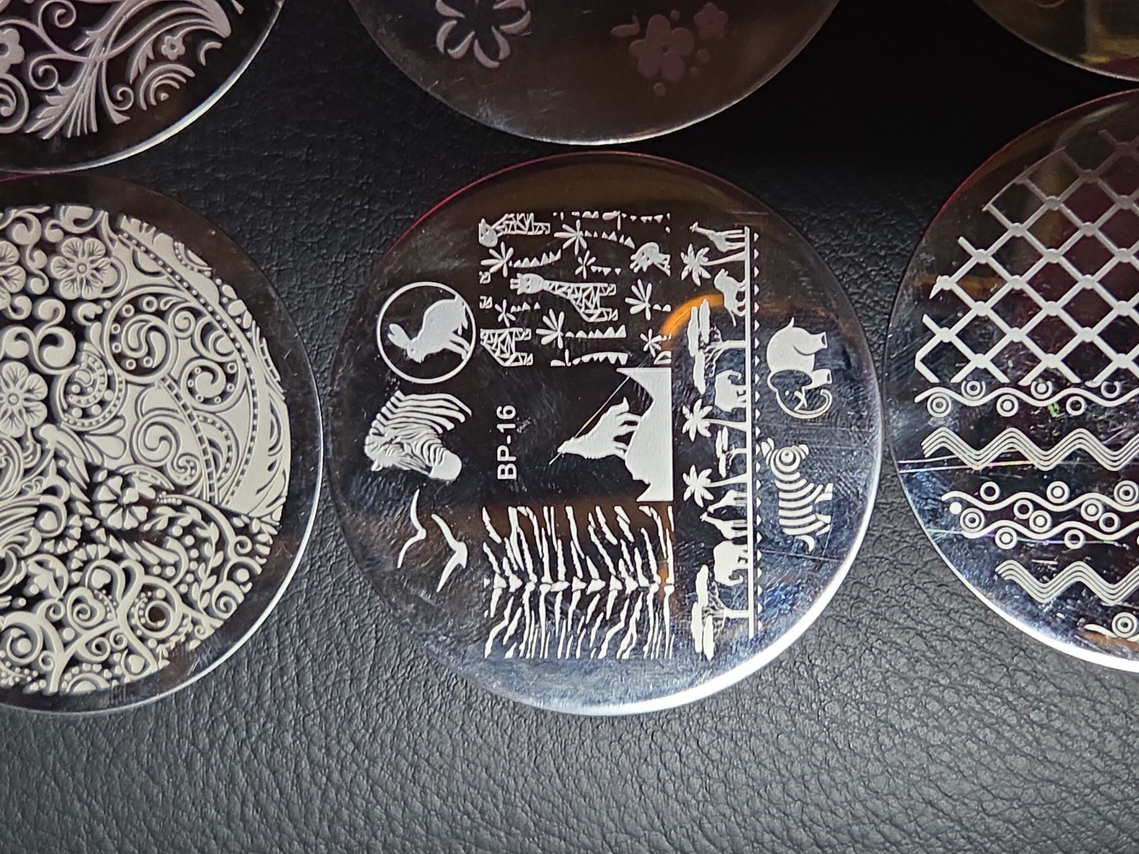 23 small Round Nail stamping plates