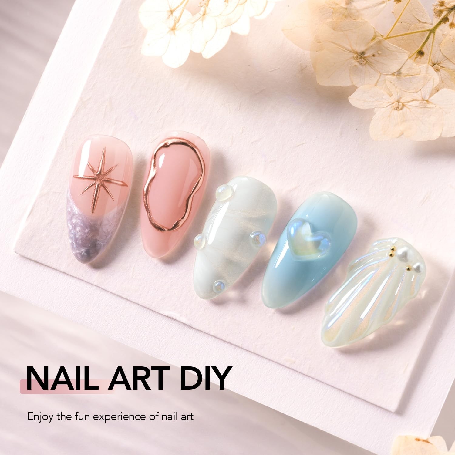 GAOY 3D Nail Gel, 15g Clear 0.53 Fl Oz (Pack of 1), 1 Pcs Gel