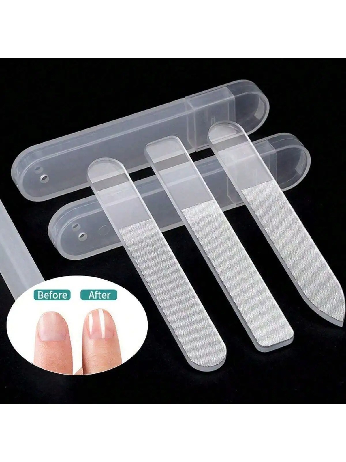 Nano Glass Nail File Professional Polishing Transparent Manicure Tools