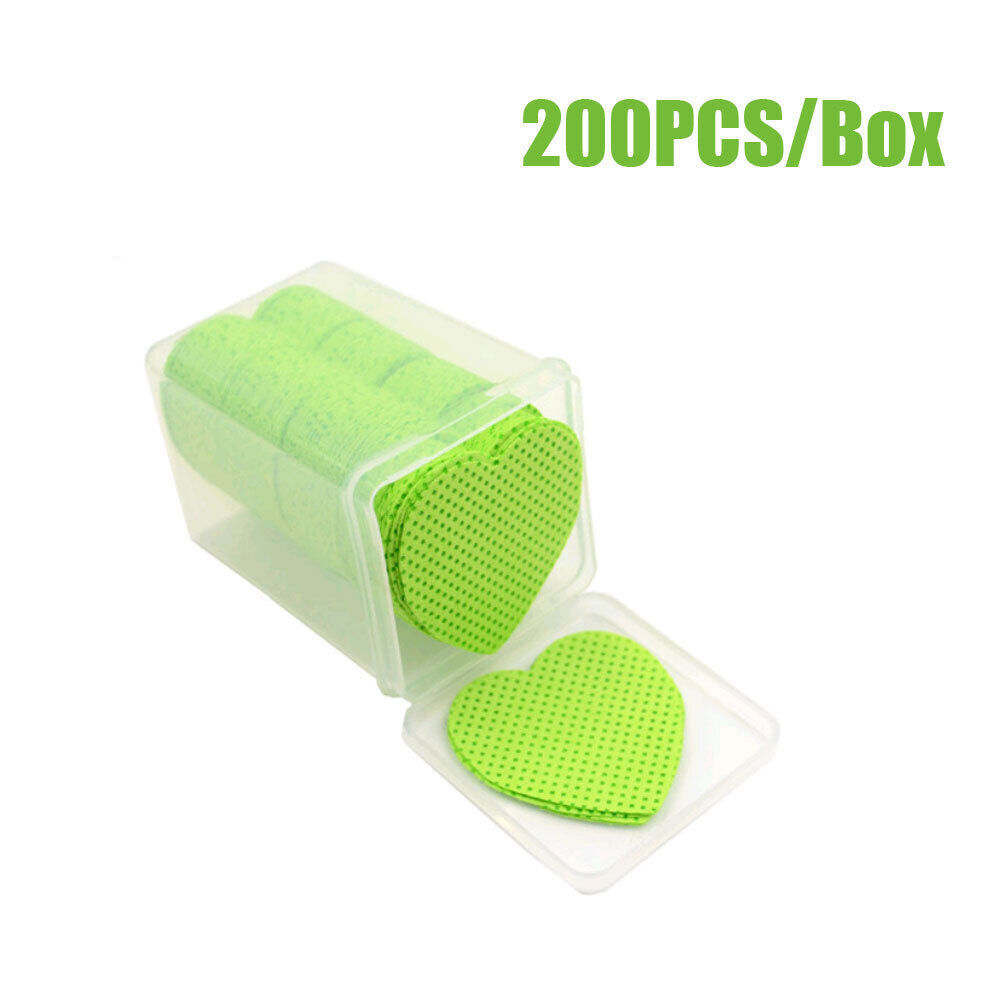 200pcs/box Lint Free Nail Wipes Cotton Pads Nail Polish Remover Cleaning Wipes