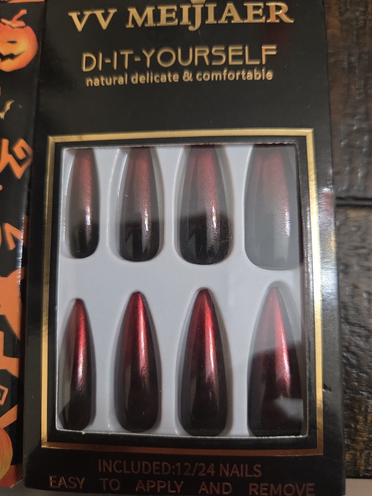 Dark And Spooky Press On Nail Lot Of 5 Packs Halloween Costume Goth Vampire