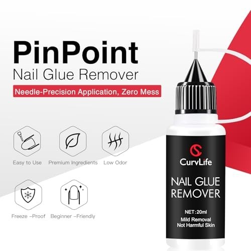10g Semi-Solid Nail Glue & 20ml Non-Acetone Remover Kit – Quick Dry, No UV Lamp