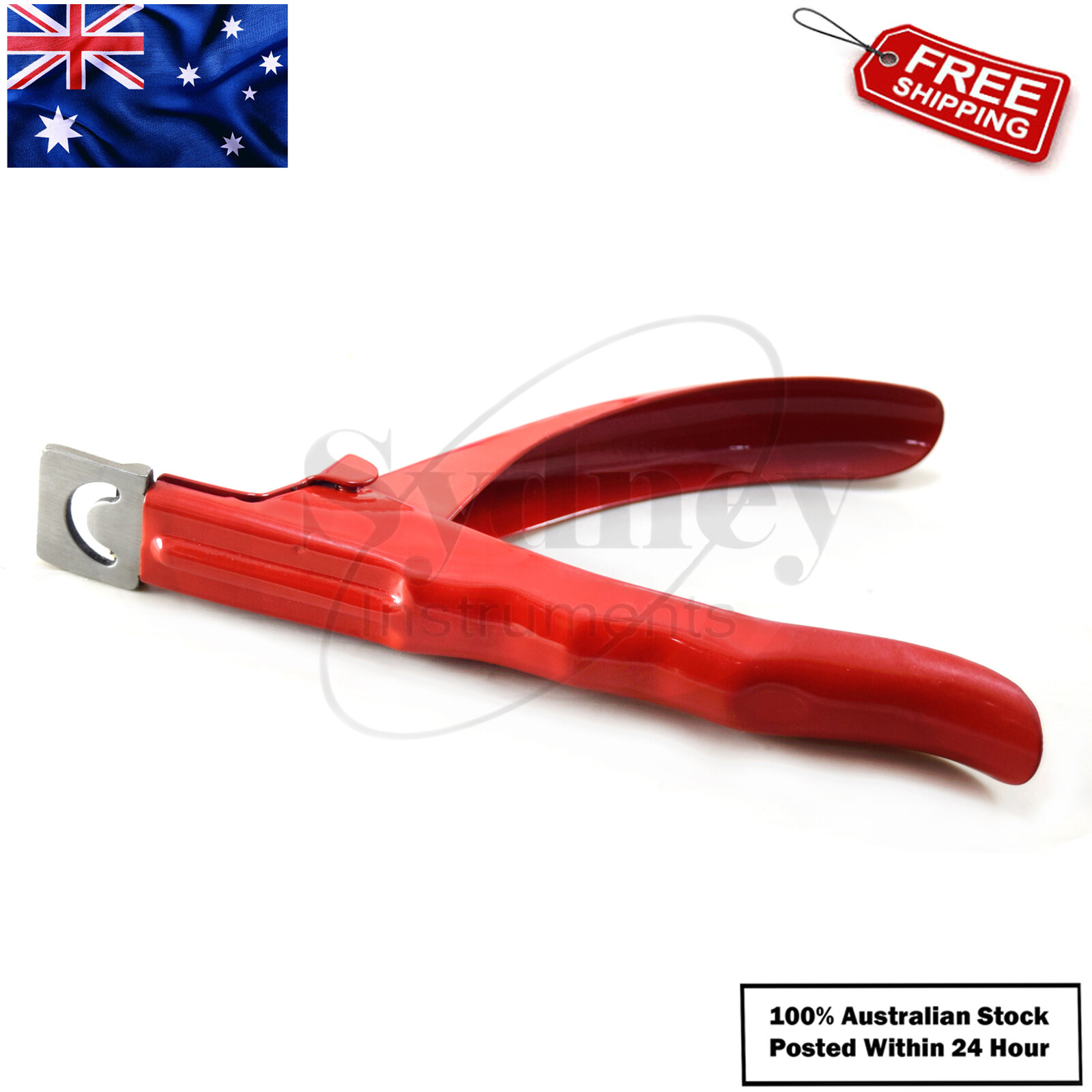 Acrylic False Nail Tip Cutter Clipper Salon Nail Edge Art Tip Trimmer Red Color