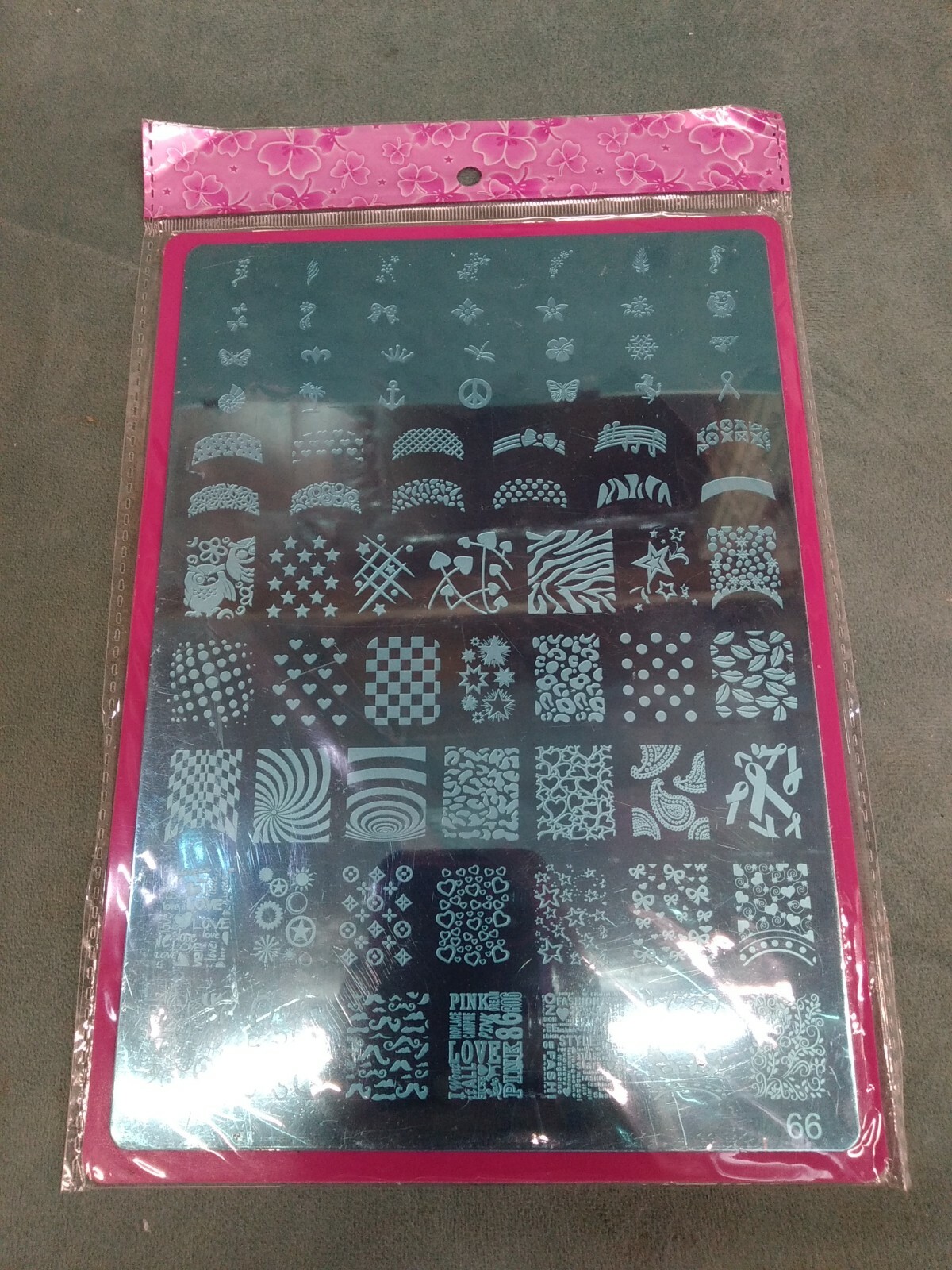 H&A Nail Art Stamp Plate #66 New in pack