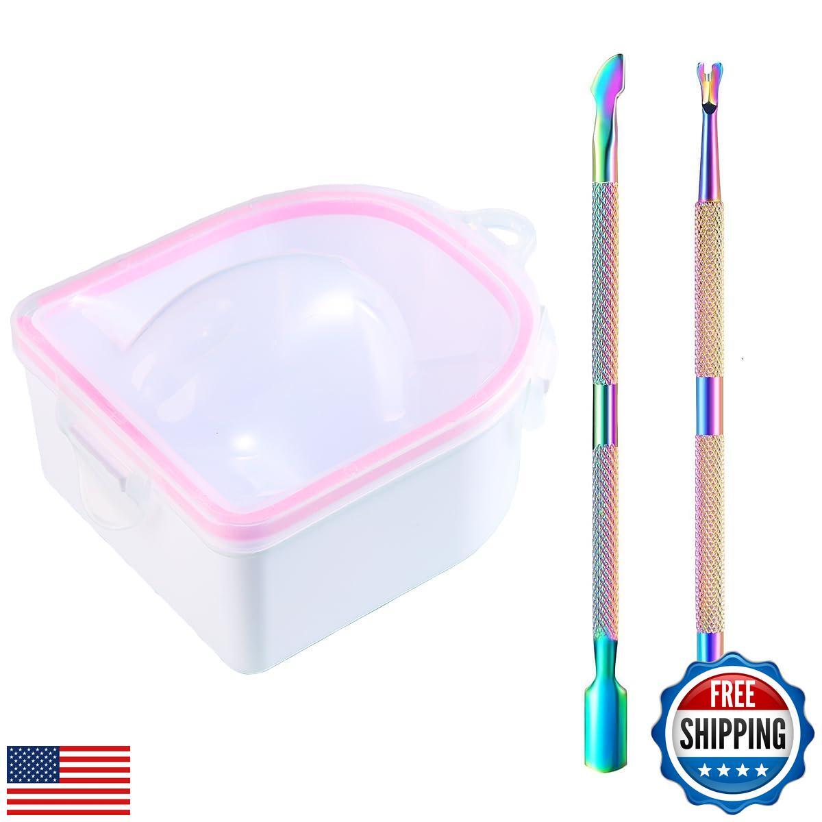 Nail Soaking Bowl, 1PCS Soak Off Gel Polish Dip Powder Remover Manicure Bowl
