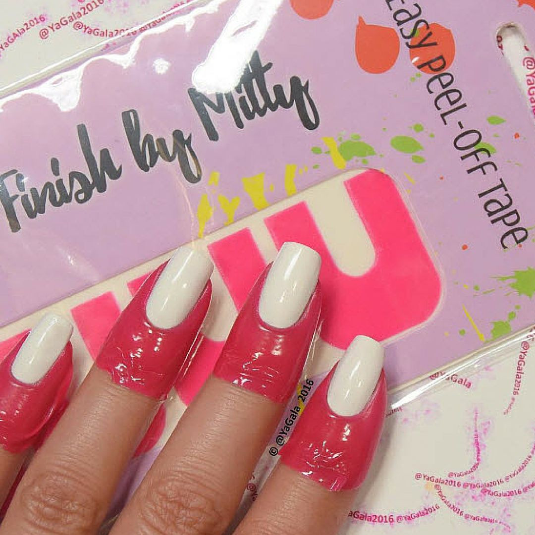 Nail art Tips Peel off Tape, LATEX FREE (Ballet Slipper Pink)