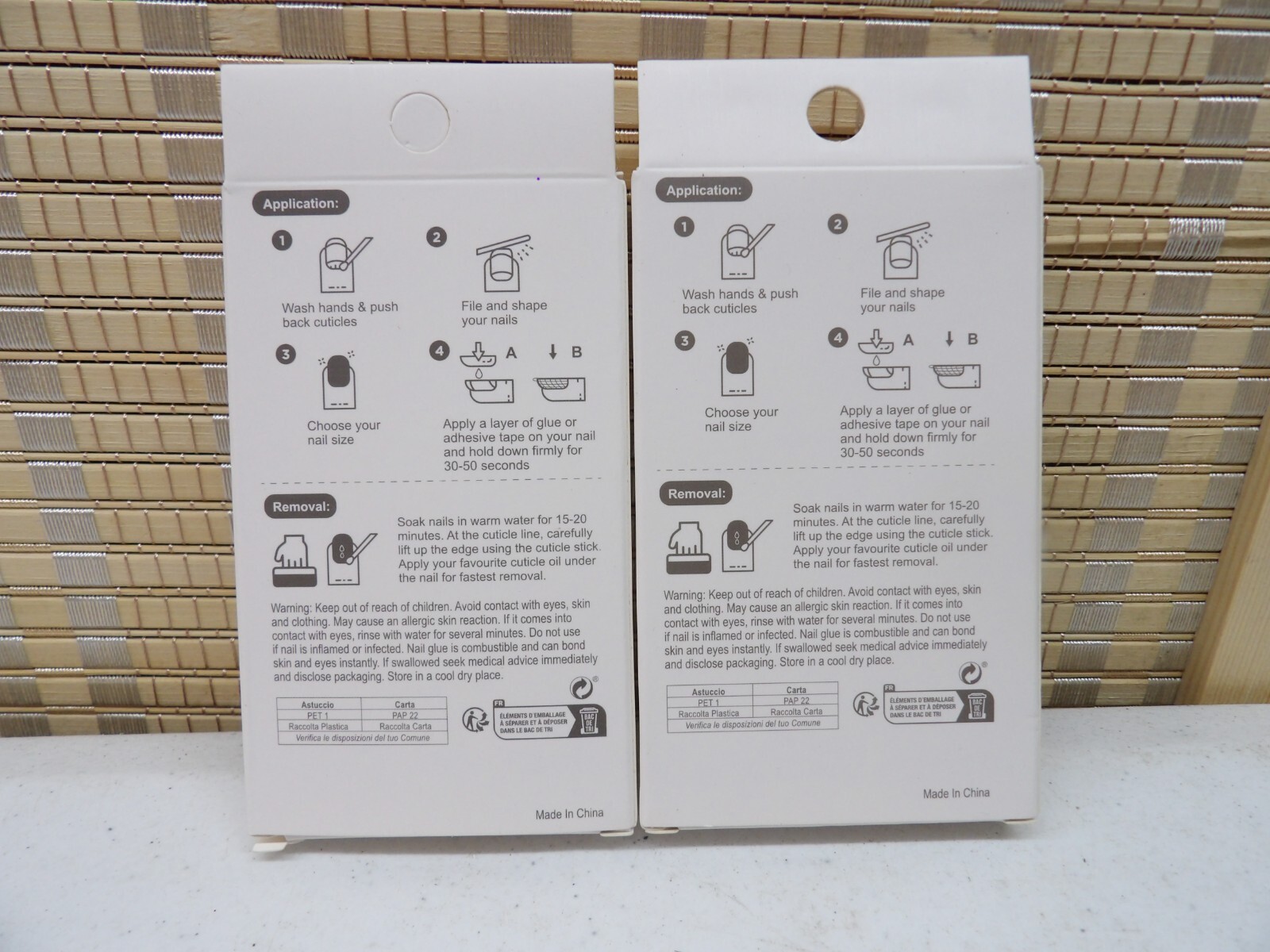 False Nails One Minute Nail Tip Lot Of (2) packs of 24 Each