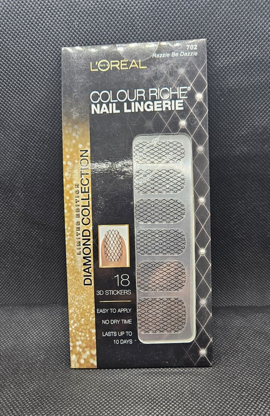 L’Oreal Ltd Edition Colour Riche Nail Lingerie 3D Stickers 702 RAZZLE BE DAZZLE