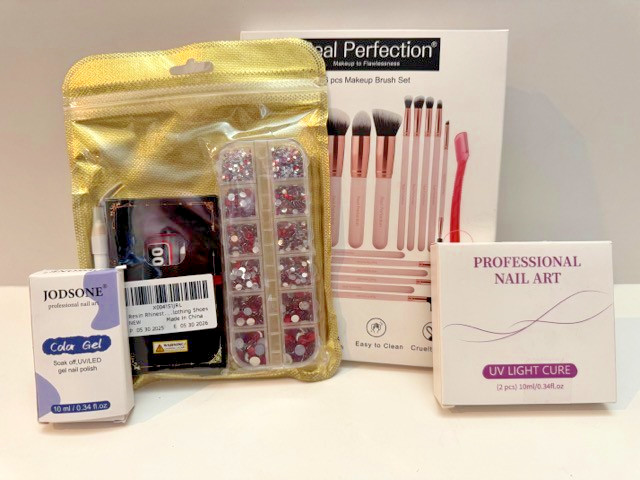 Pro Nail Art Makeup Brush Set Bundle UV Light Cure Jodsone Color Gel