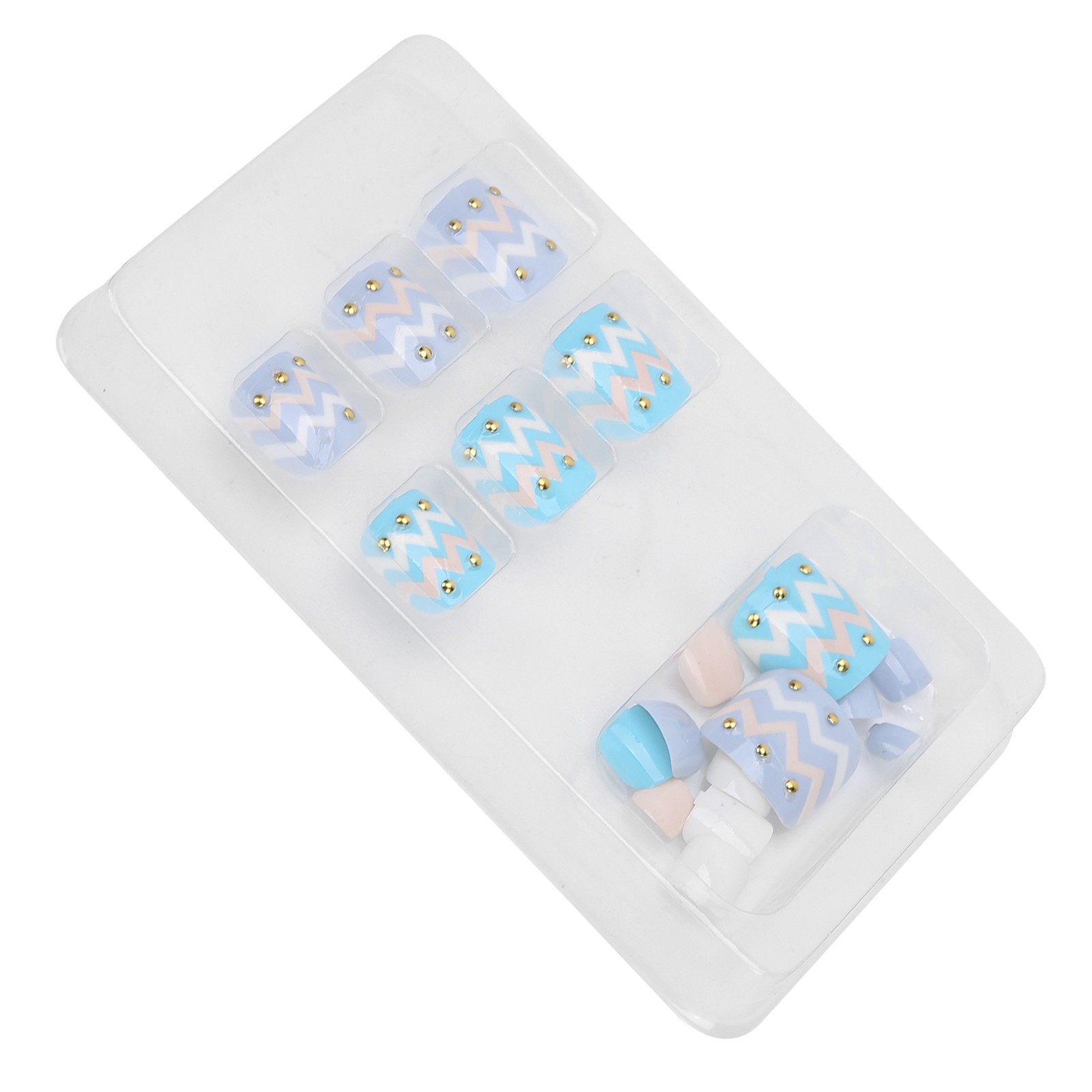 24pcs Fake Toe Nails Charming Design For Parties & Weddings Excellent