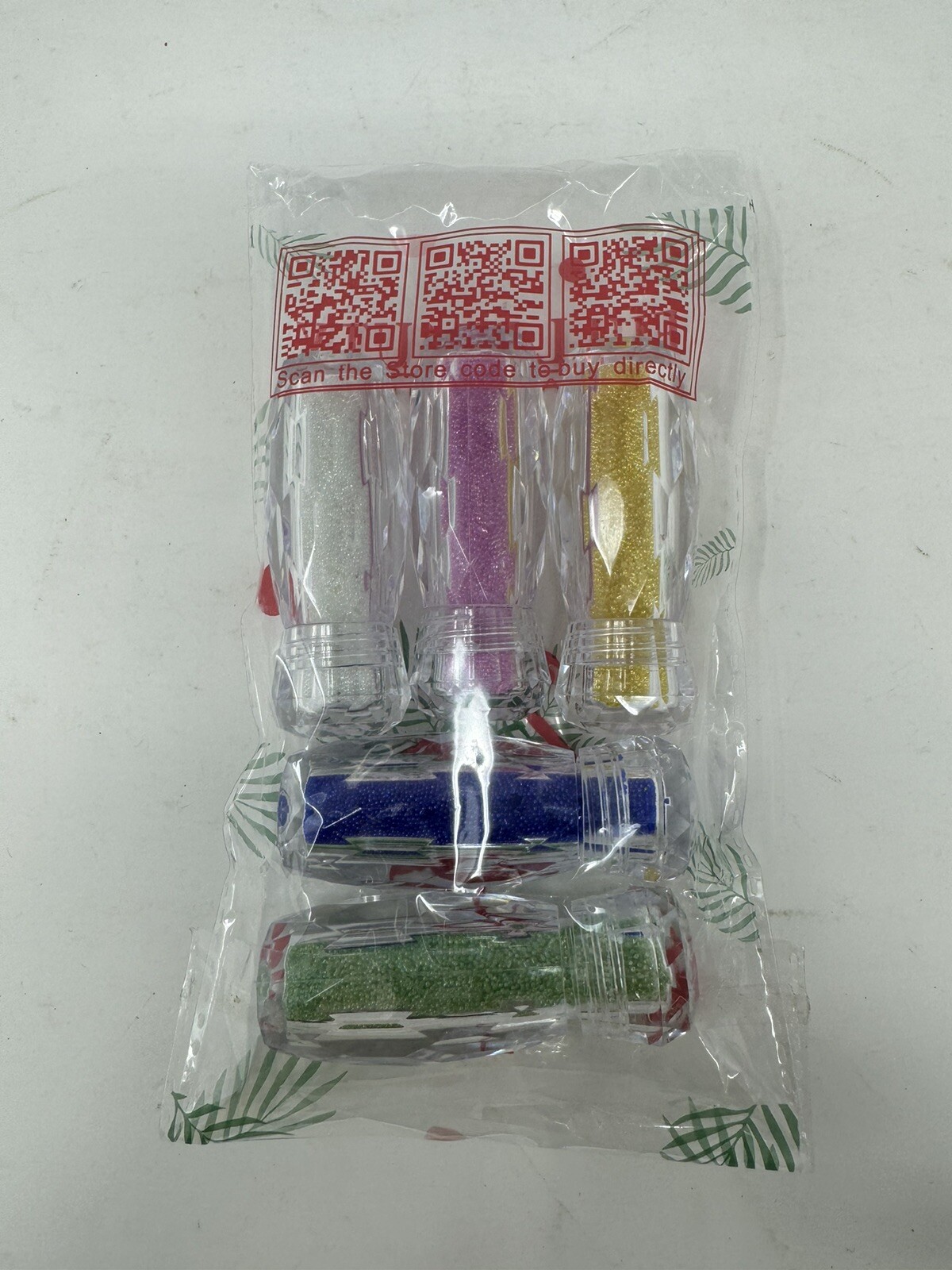 Full Beauty Nail Art Beads And Decor 5 Colors New In Packaging