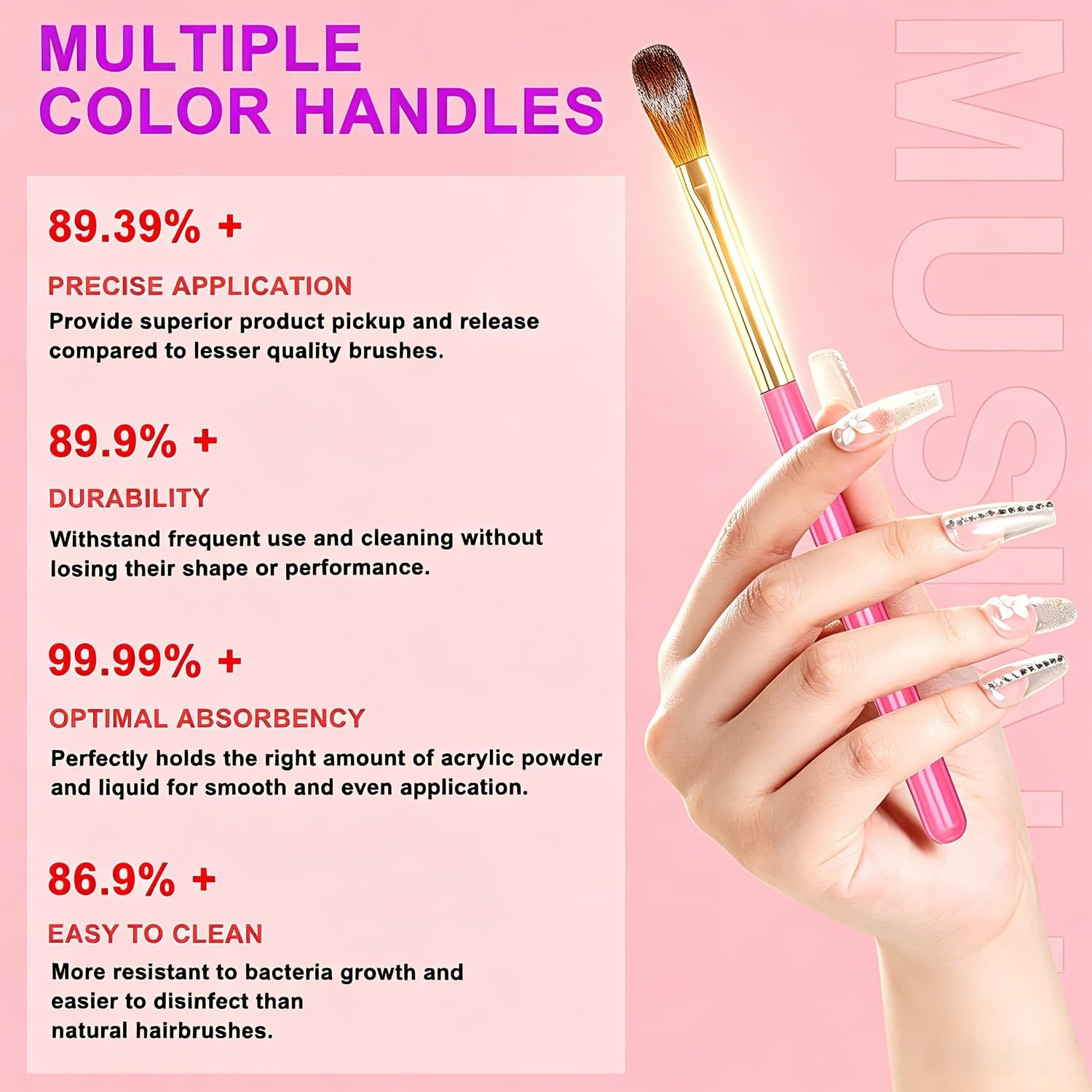 Nail Art Brushes Set,10pcs Nail Art Tool Set Nail Art Design Pen Painting Too…