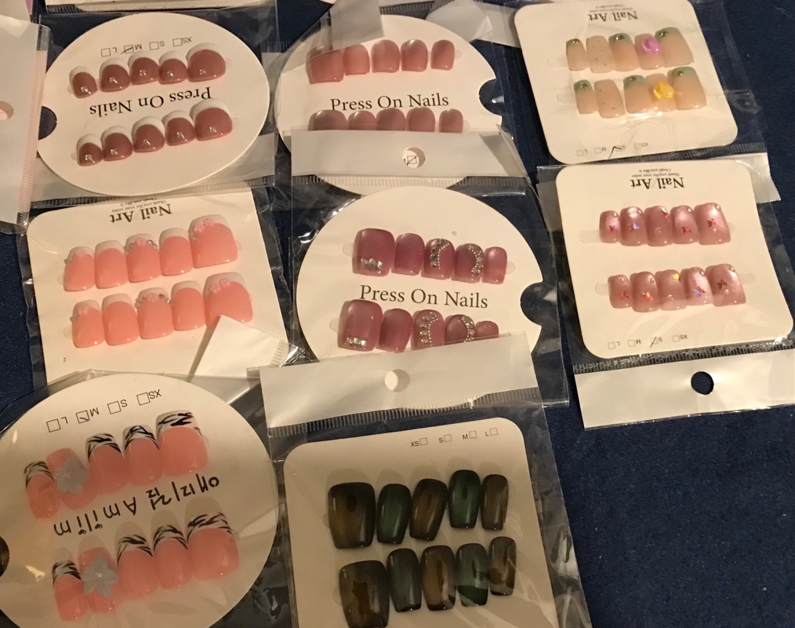 NEW Lot of Press-On Nails Sets, 44 Sets