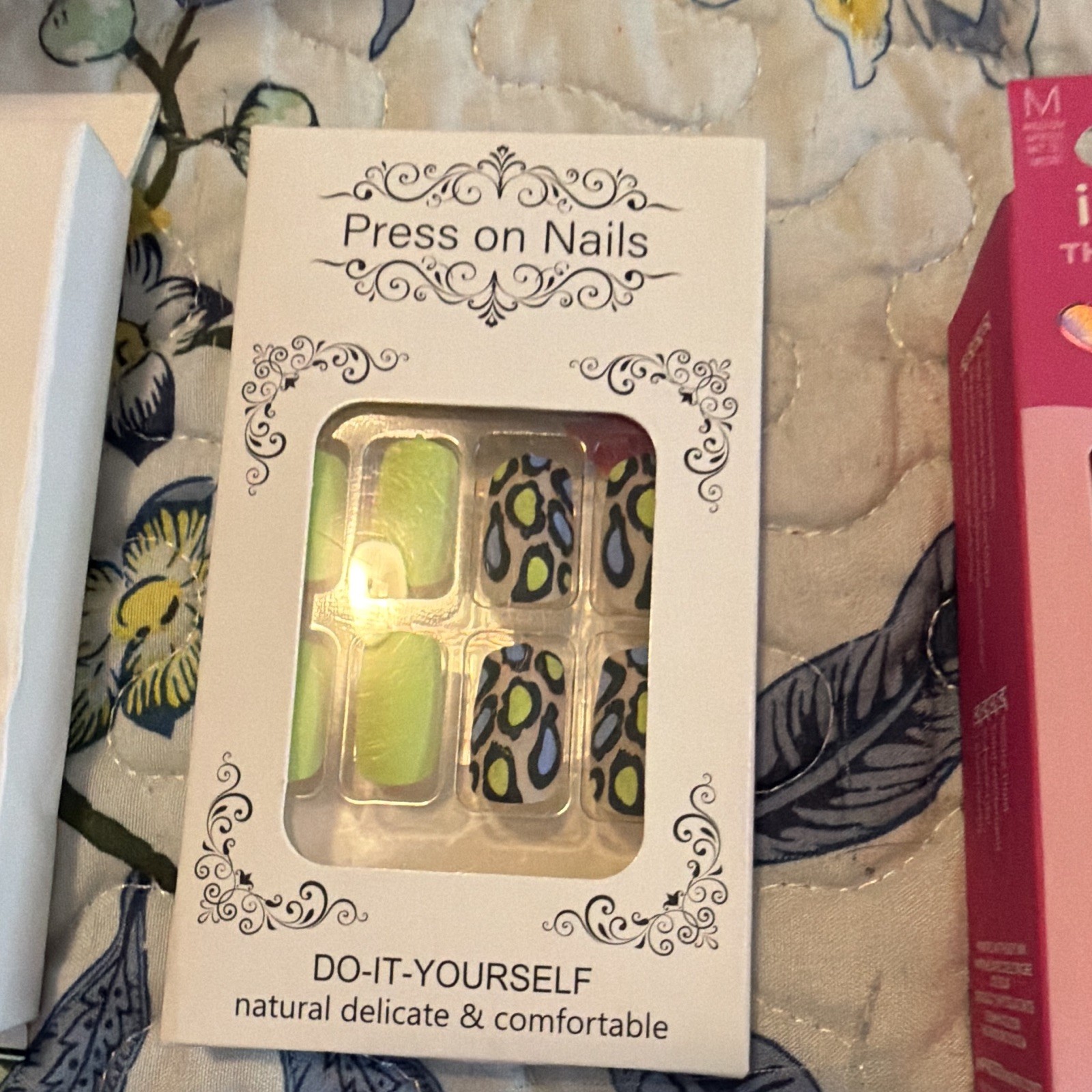 KISS imPRESS Glam Fantasy L.A. Colors Press-On Nails Lot Short Square French