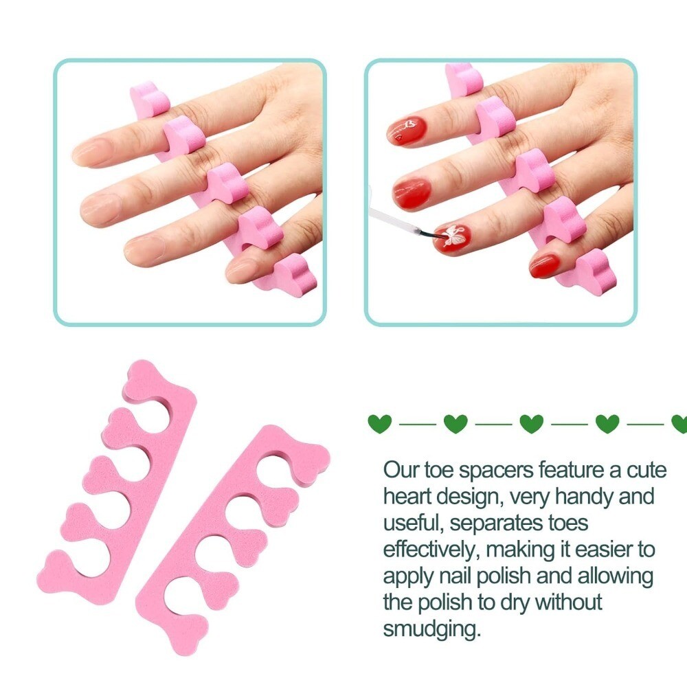 FOSVBEY 50-150pcs Sponge Toe Separators Soft Finger Separator Toe Divider Spacer