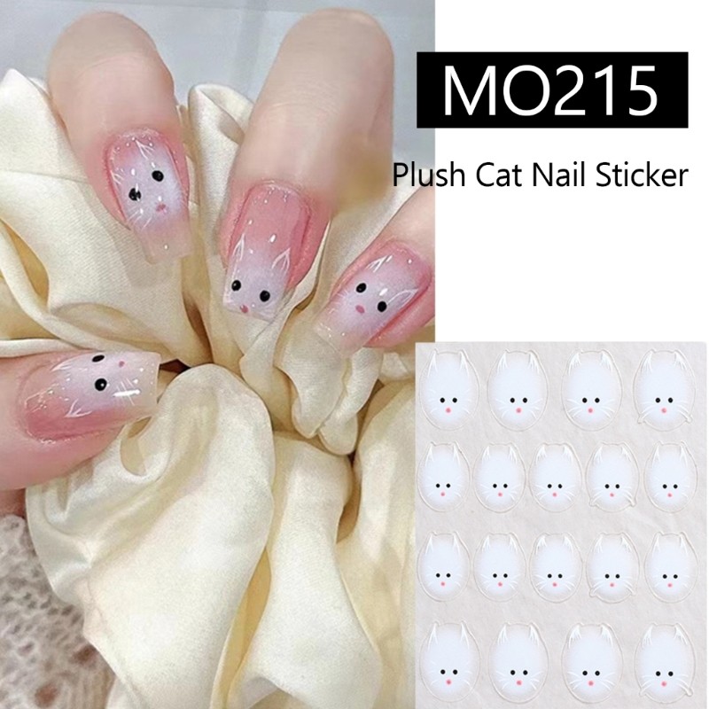 Lovely Cat Nail Art Stickers Cat Designs Nail Decals Cat Nail Art Decorations