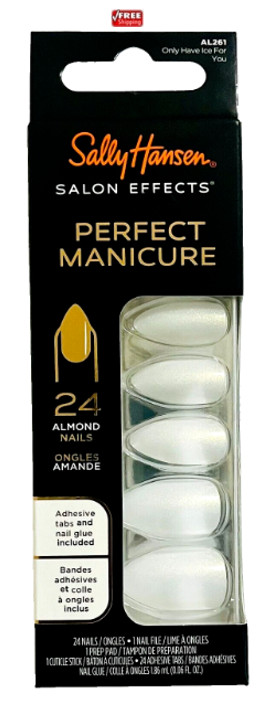 Sally Hansen Perfect Manicure Salon Effect Only Have Ice For You-24 Almond Nails