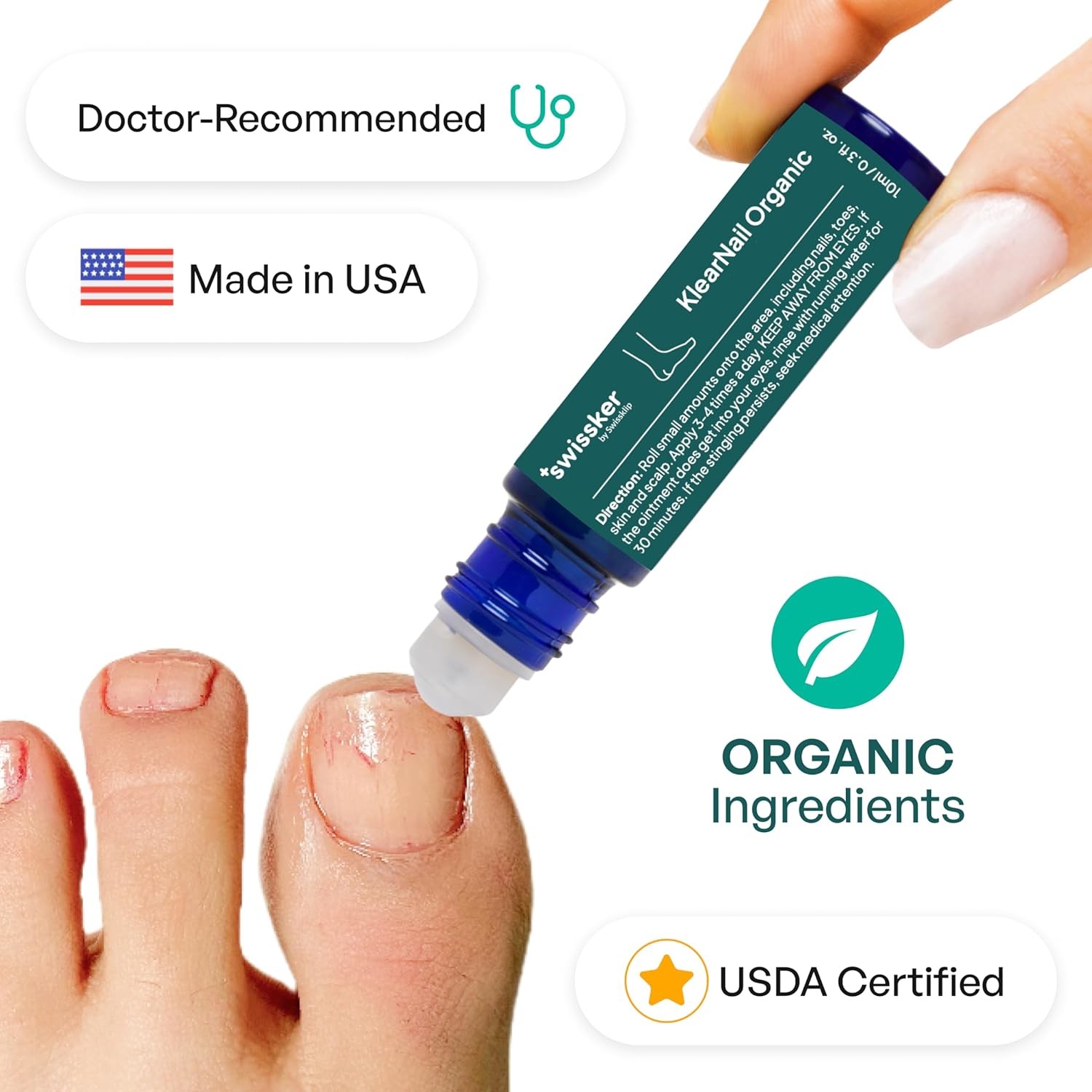 Swissklip Medi-Care Toenail Stick I Natural Solution 0.33 Fl Oz (Pack of 1)