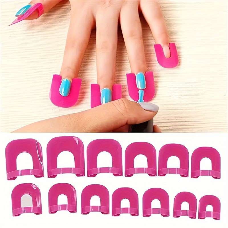 Well-Crafted Reliable Easy to Use 26 Pieces Reusable Nail Art Anti-Fouling Molds