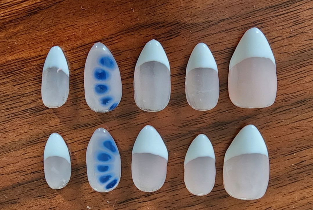 Custom Gel Press On Nails | 10 piece set with Kit | U Pick Shape & Size