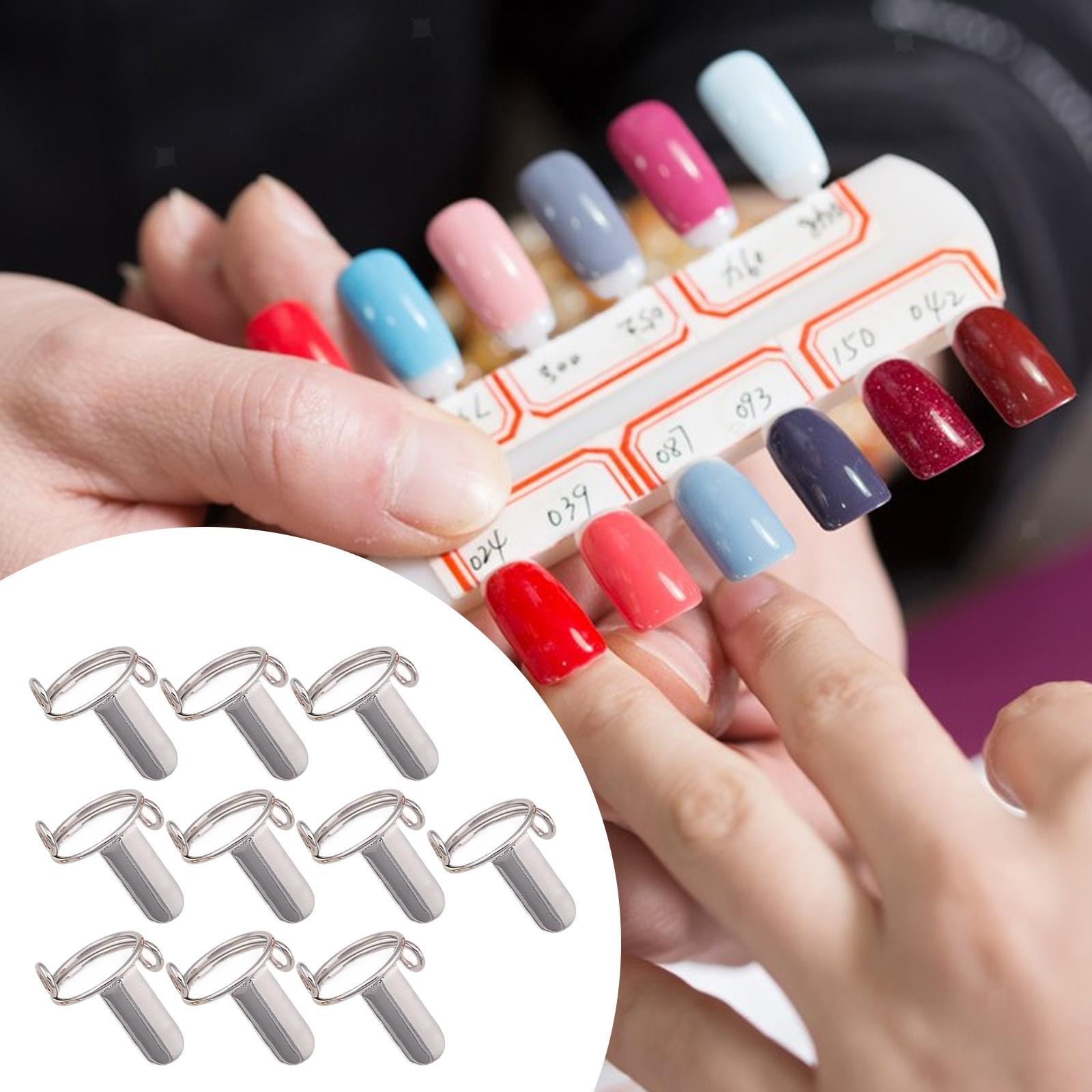 10 Pieces Nail Rings for Acrylic Nails & Press on Nails Daily Wear Wearable